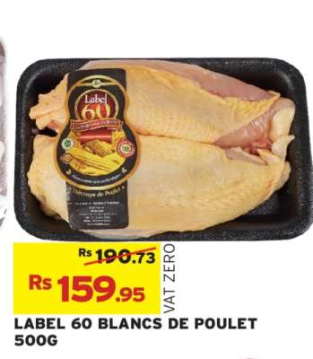LABEL 60 BLANCS DE POULET 500G