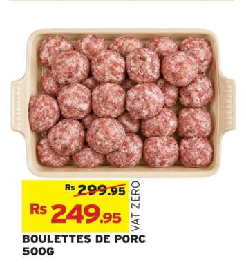 BOULETTES DE PORC 500G