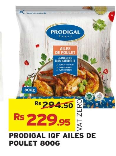 PRODIGAL IQF AILES DE POULET 800G