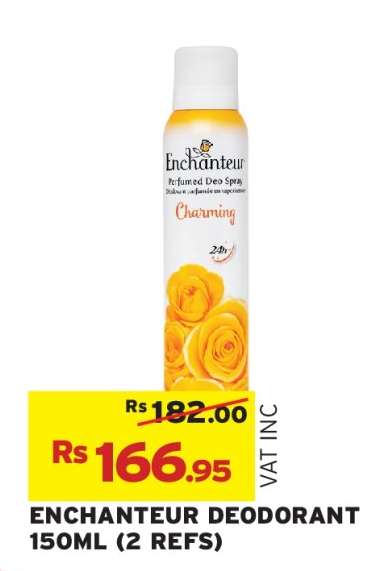 ENCHANTEUR DEODORANT 150ML (2 REFS)