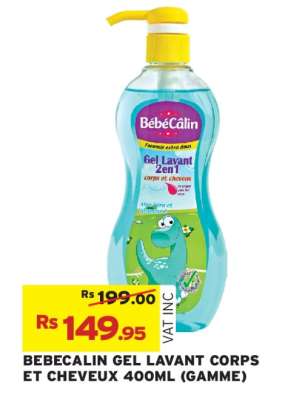 BEBECALIN GEL LAVANT CORPS ET CHEVEUX 400ML (GAMME)