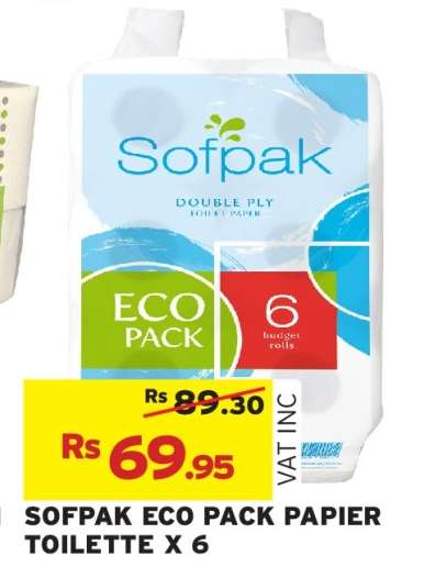 SOFPAK ECO PACK PAPIER TOILETTE X 6