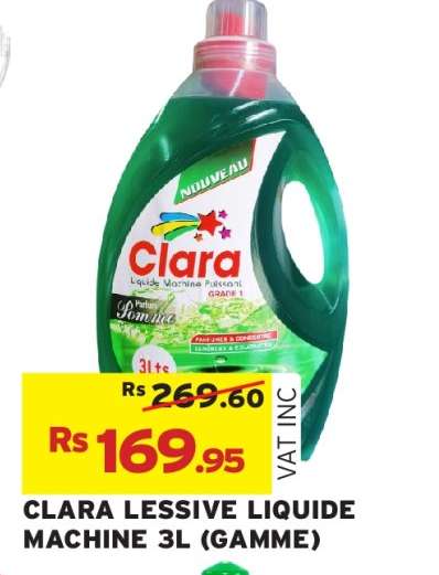 CLARA LESSIVE LIQUIDE MACHINE 3L (GAMME)