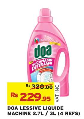DOA LESSIVE LIQUIDE MACHINE 2.7L / 3L (4 REFS)