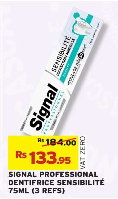 SIGNAL PROFESSIONAL DENTIFRICE SENSIBILITE 75ML (3 REFS)