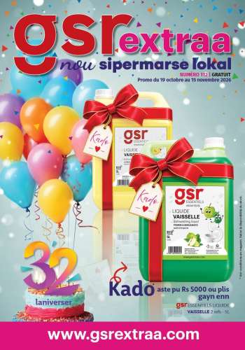 Catalogue GSR - 19/10/2026 - 15/11/2026.