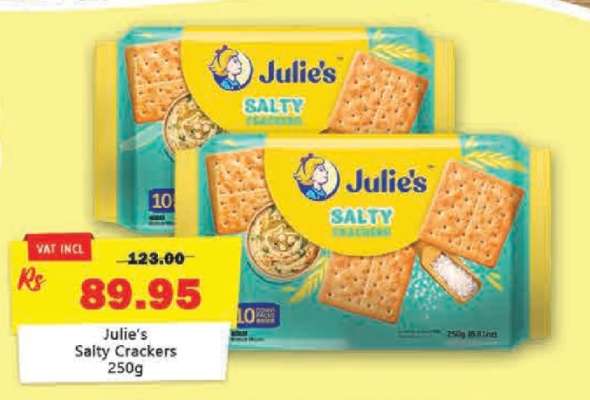 Julie's Salty Crackers 250g