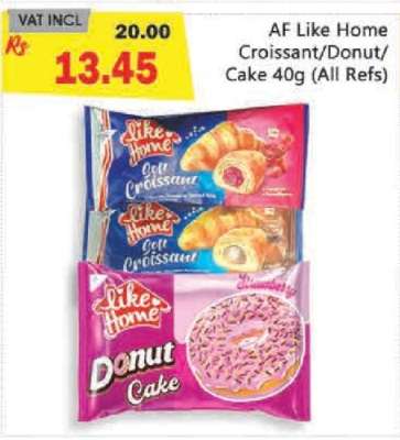 AF Like Home Croissant/Donut/Cake 40g (All Refs)