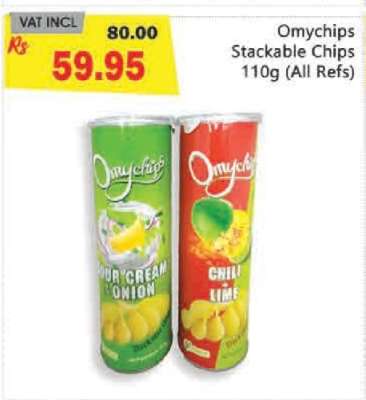Omychips Stackable Chips 110g (All Refs)