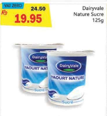 Dairyvale Nature Sucre 125g