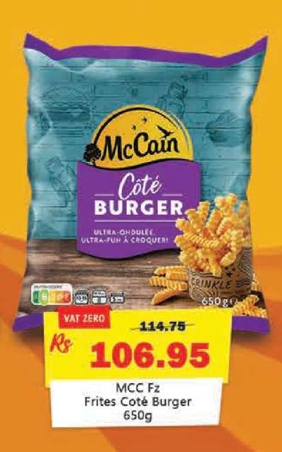 MCC Fz Frites Coté Burger 650g
