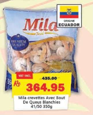 Mila Crevettes Avec Bout De Queus Blanchies 41/50 350g