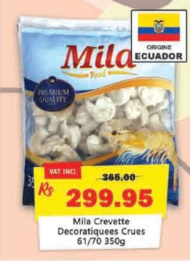 Mila Crevette Decoratiquees Crues 61/70 350g