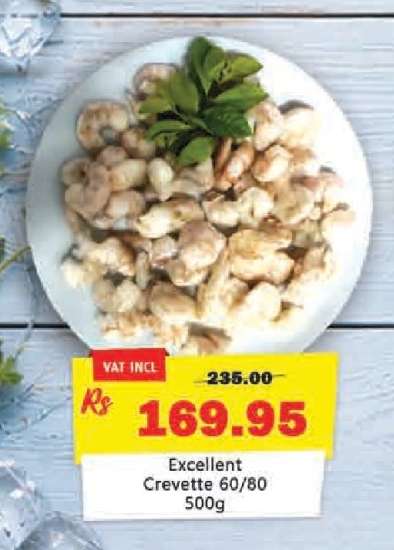 Excellent Crevette 60/80 500g