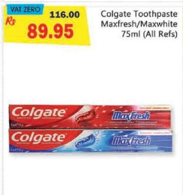 Colgate Toothpaste Maxfresh/Maxwhite 75ml (All Refs)