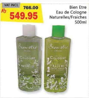 Bien Etre Eau de Cologne Naturelles/Fraiches 500ml