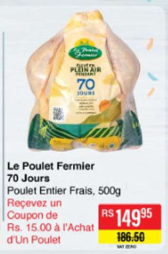 Le Poulet Fermier 70 jours