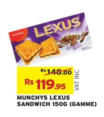 MUNCHYS LEXUS SANDWICH 150G (GAMME)