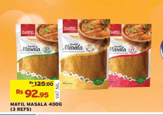MAYIL MASALA 400G (3 REFS)