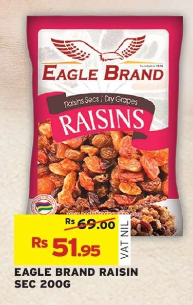 Eagle Brand Raisin Sec 200g