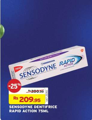 SENSODYNE DENTIFRICE RAPID ACTION 75ML