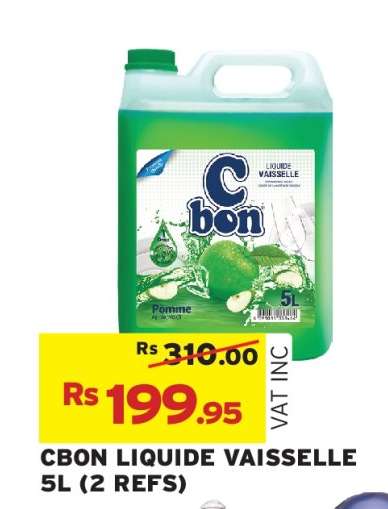 CBON LIQUIDE VAISSELLE 5L (2 REFS)