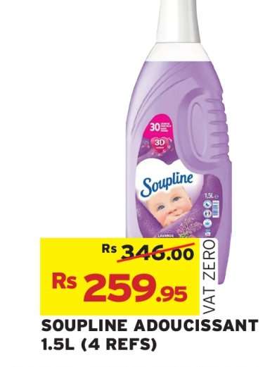 SOUPLINE ADOUCISSANT 1.5L (4 REFS)