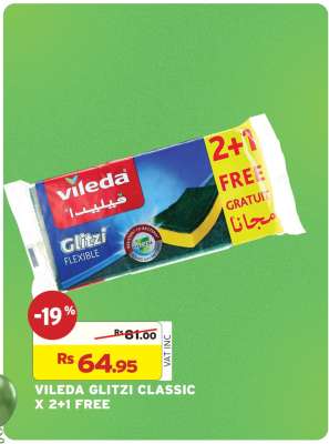 VILEDA GLITZI CLASSIC X 2 + 1 FREE
