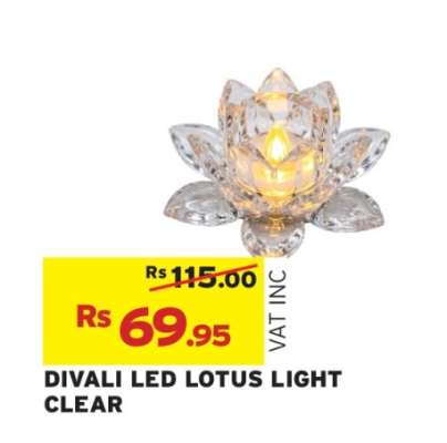 DIVALI LED LOTUS LIGHT CLEAR