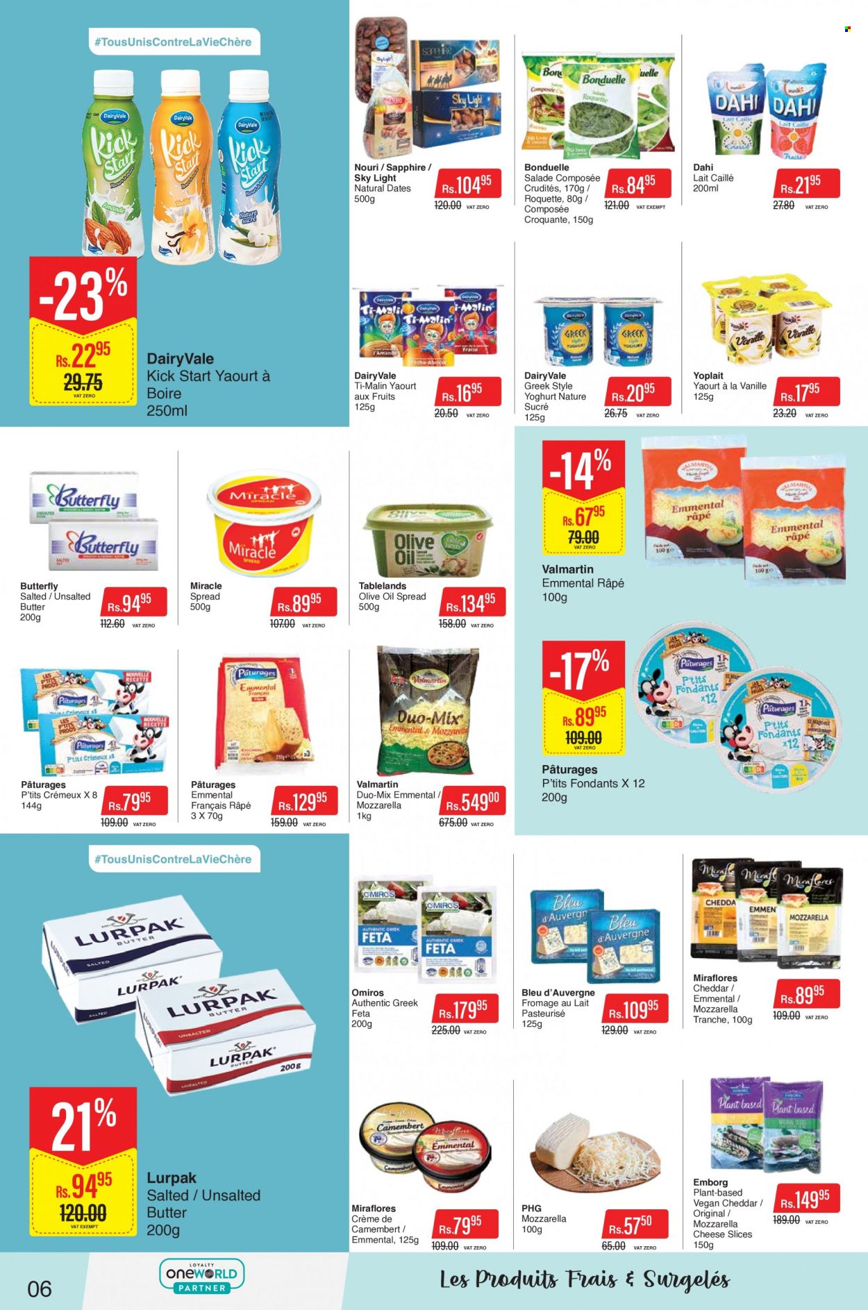 <magasin> - <du DD/MM/YYYY au DD/MM/YYYY> - Produits soldés - ,<products from flyers>. Page 6. 