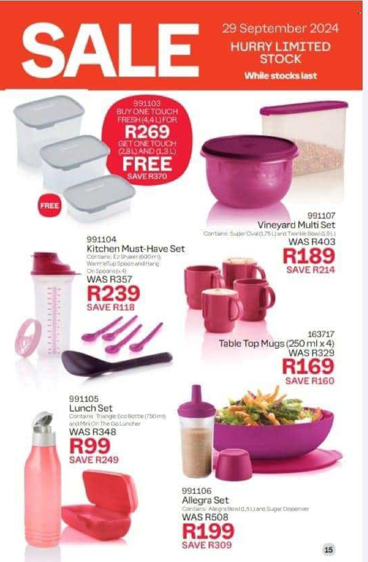 Catalogue Tupperware. Page 1